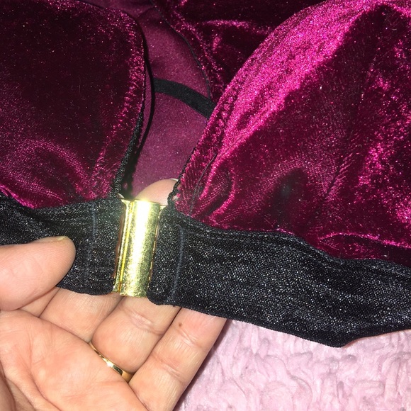 Sexy velvet bra/bralette set 💖the color so soft - Picture 7 of 7